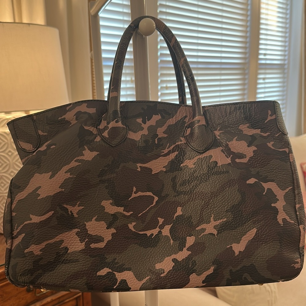 Mark & Graham Slouchy Camo Print Handbag - Picture 2 of 9